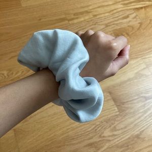 Oversized silk scrunchies